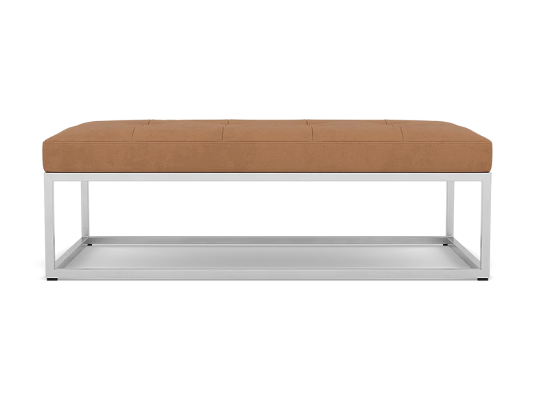 Copley Leather Cocktail Ottoman
